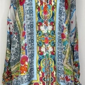 Johnny Was Multicolor Patterned Blouse